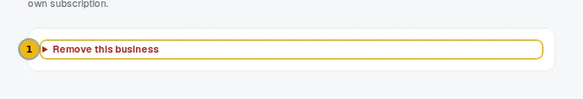 Remove this business box at the bottom of the edit page, closed until you click it